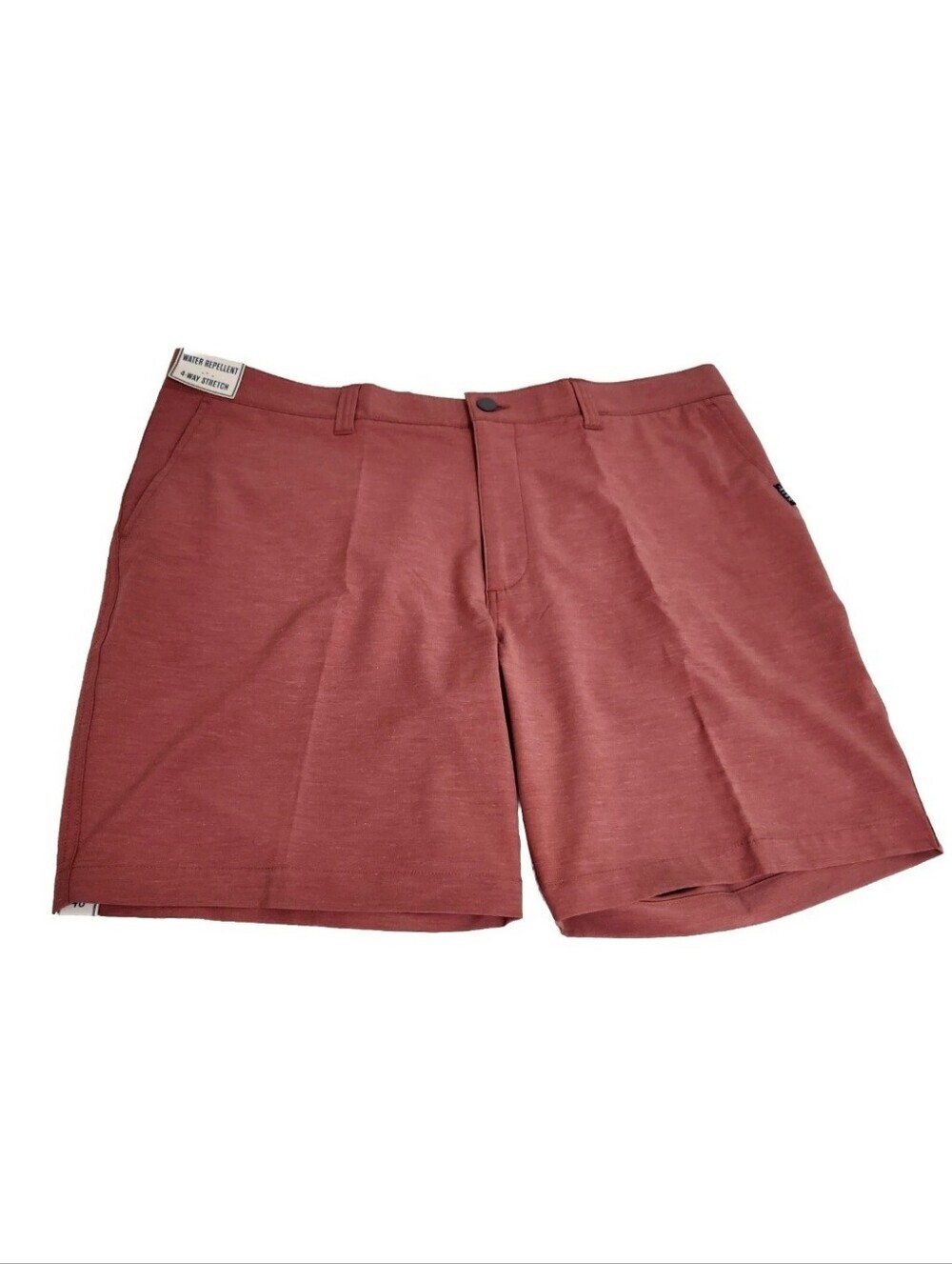 ROWM Men's Shorts Size 40 Flat Front 8" Inseam Red Rust NWT 06